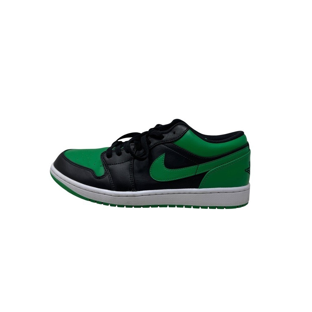 Nike Air Jordan 1 Low Men's Size 11 Lucky Green  Black/Green 553558-065 sneakers - Picture 6 of 14